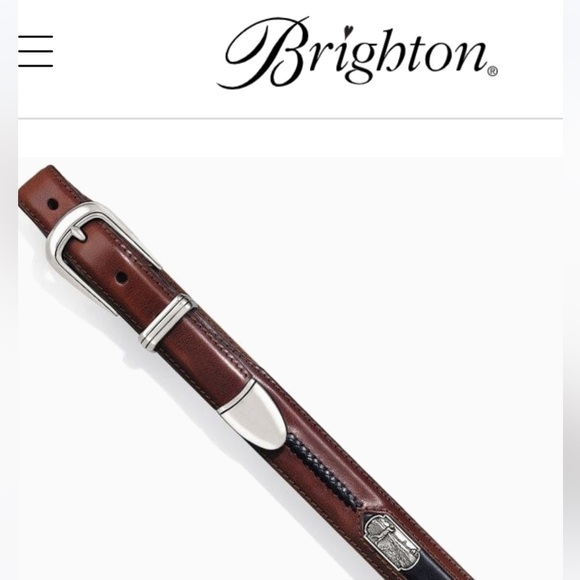 NEW Brighton Mens  Leather belt GOLF theme,  size 49, 36,34 stock - Picture 1 of 6